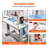 Industrial Sewing Machine, 550W Servo Motor and Table Stand, 5000s.p.m Heavy-duty Lockstitch Sewing Machine, Clear Control Panel and Electro-mechanization Intelligent Start-stop for Easy Use