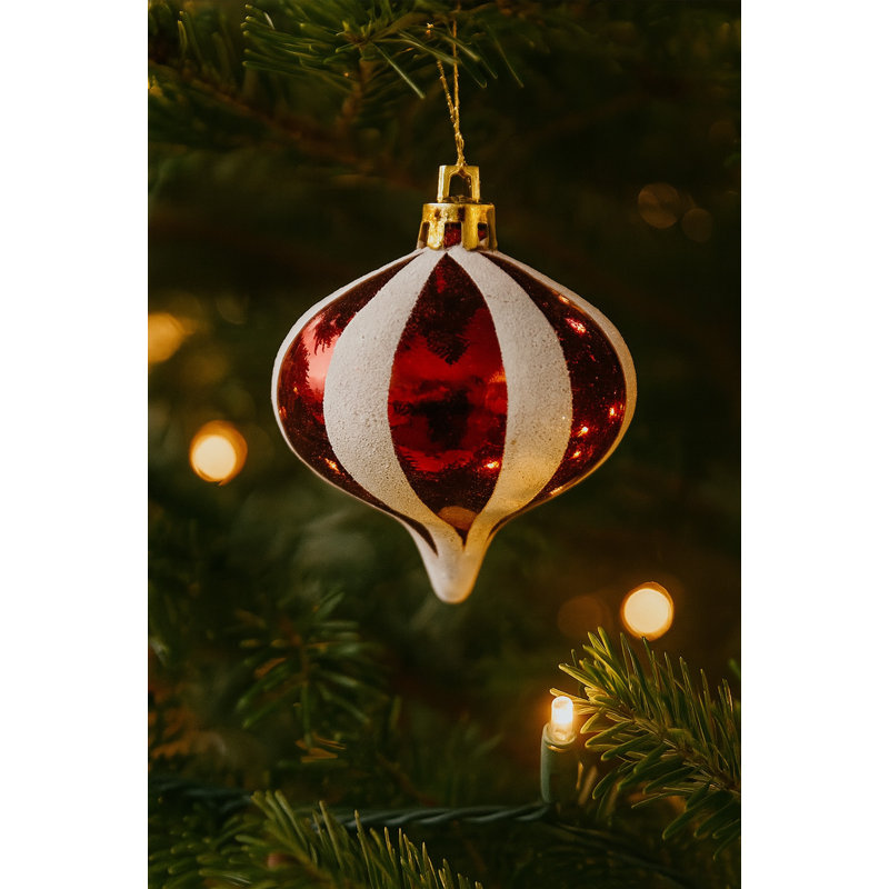 36 Piece Solid Ball Ornament Set, Red