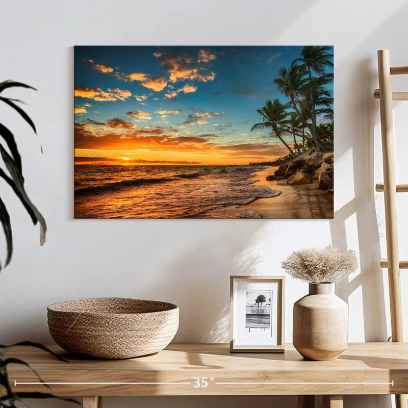 Gillard, coucher de soleil, scène de Gillard, H 16 po x l 24 po