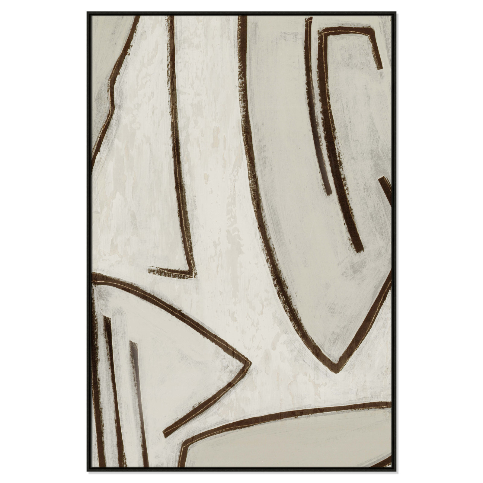 Line Work II, 41.5" W x 61.5" H, Espresso