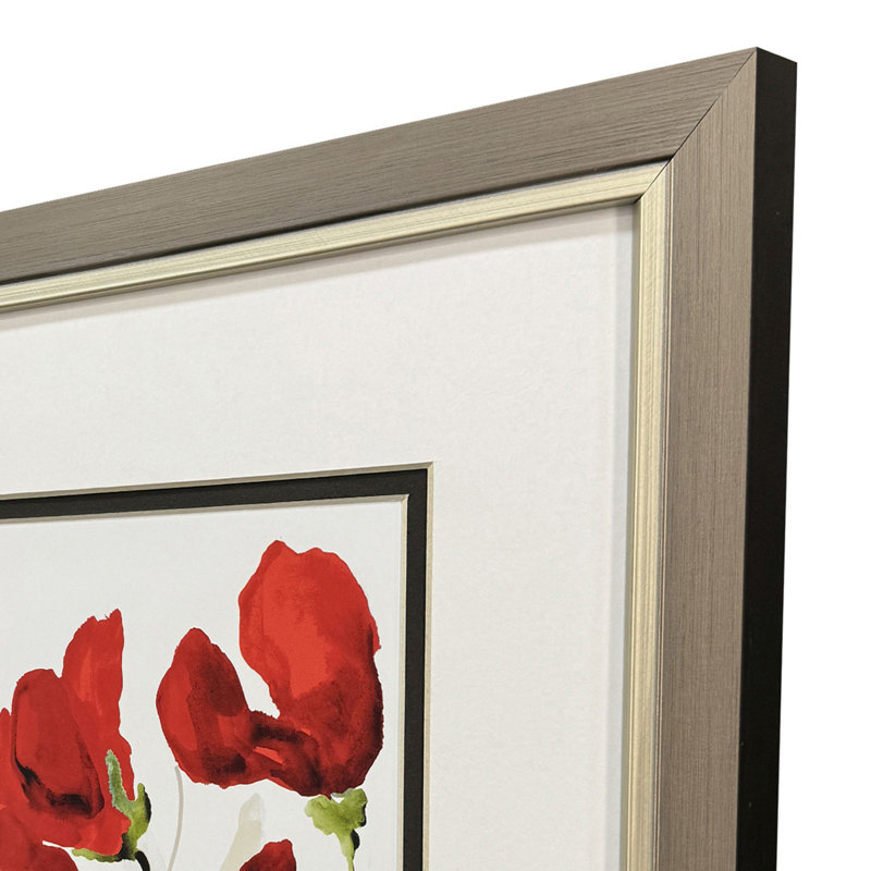 " Red Poppy " 2 - Pieces
