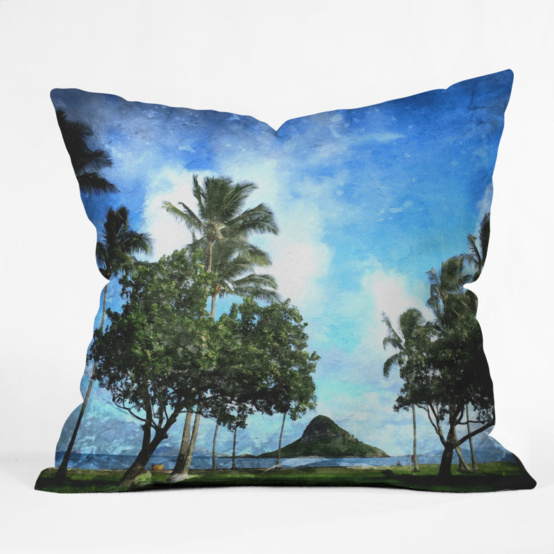 Coussin intérieur/extérieur d’intérieur/extérieur deb haugen island, 16 po x 1 po