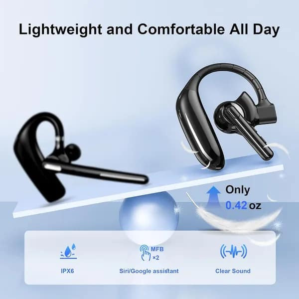 Bluetooth Dual-Mic Noise Canceling Headset