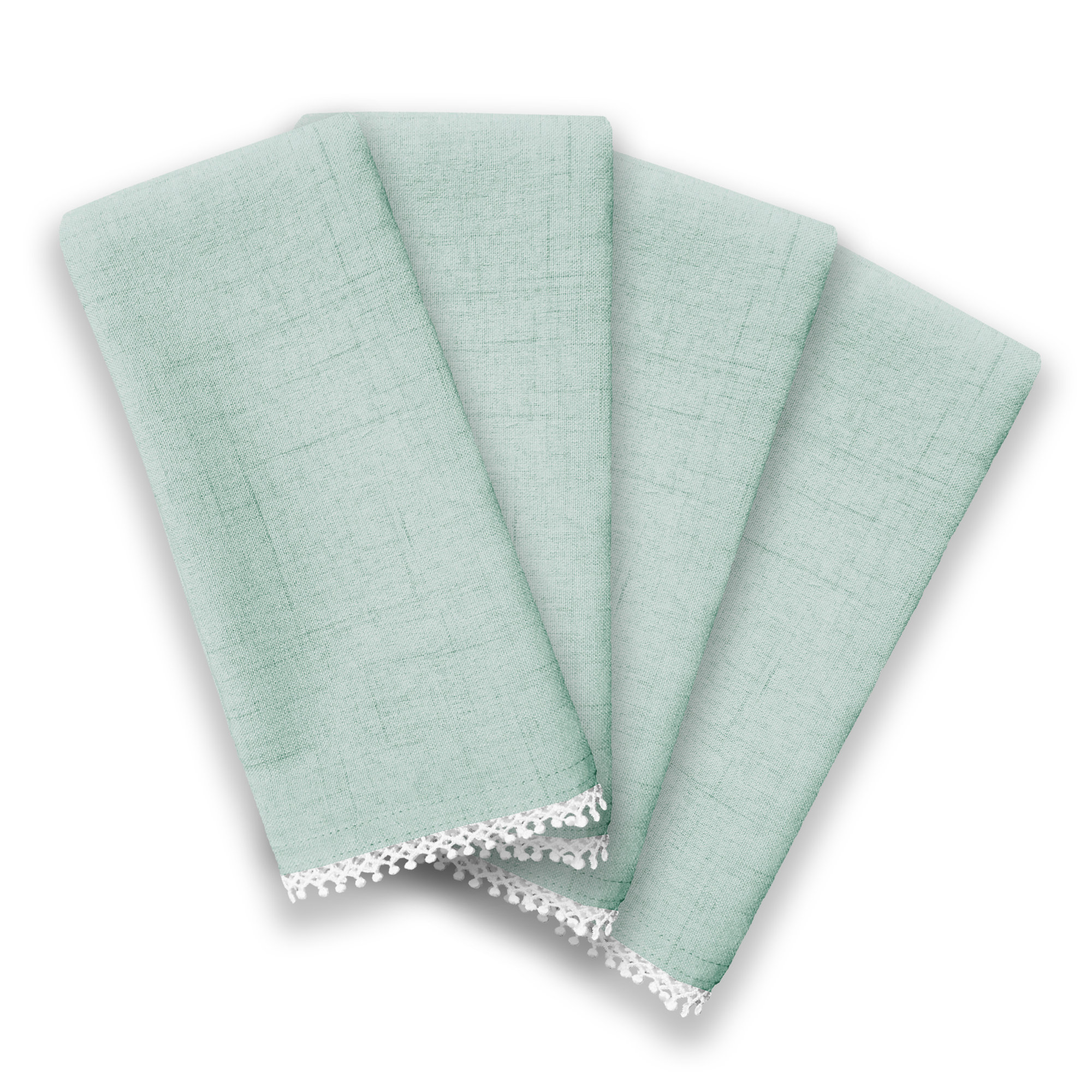Lenox French Perle Solid Napkins, Ice Ble