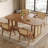 Brown Rectangular Solid Wood Butterfly Leaf Dining Table-667988723