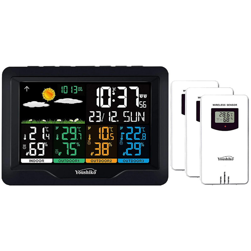 11.2cm Solar Powered Wireless Outdoor Weather Station