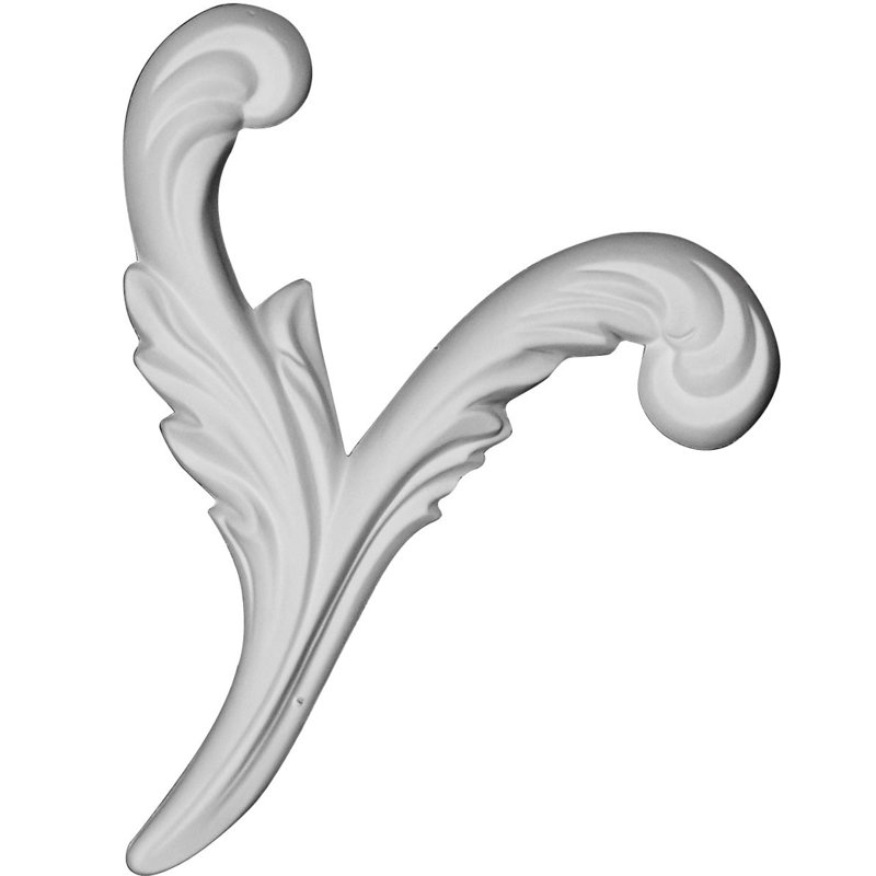 Franklin 8.5'' H x 9.75'' W x 0.88'' D Urethane Onlay Scroll