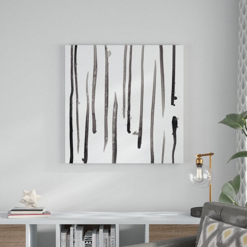 Monochrome Gestures IX by June Erica Vess - Wrapped Canvas Print, 91cm H x 91cm W