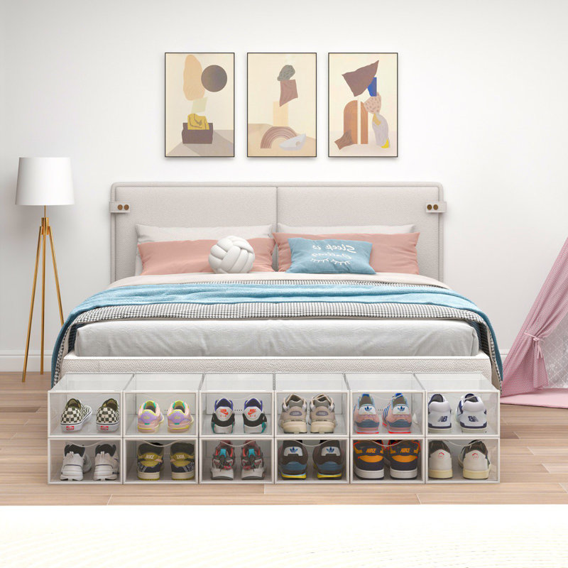 10 Pair Stackable Shoe Storage Box