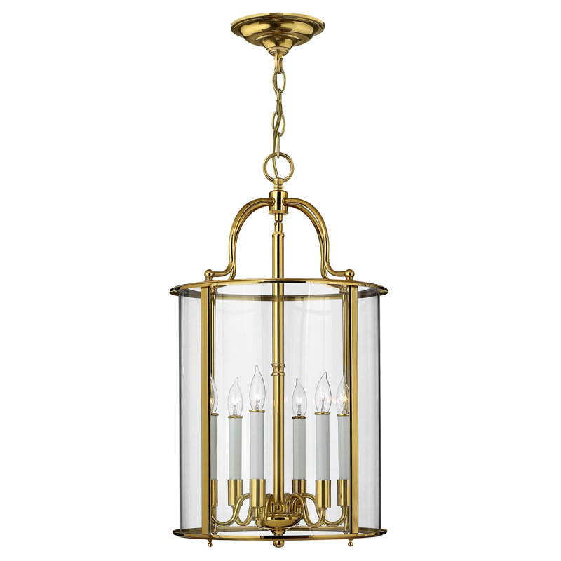 Barwood 6 - Light Lantern Pendant, Pewter