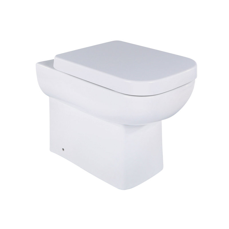 White Stone LPF Elongated Floor Mounted Kit (Seat Included)