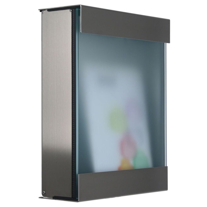 Gaige Post/Wall Mounted Letter Box, 43.5 cm H x 36 cm W x 12.5 cm D