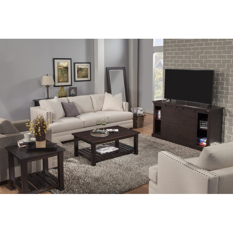 Console en bois massif de 50 po Koffler, Espresso
