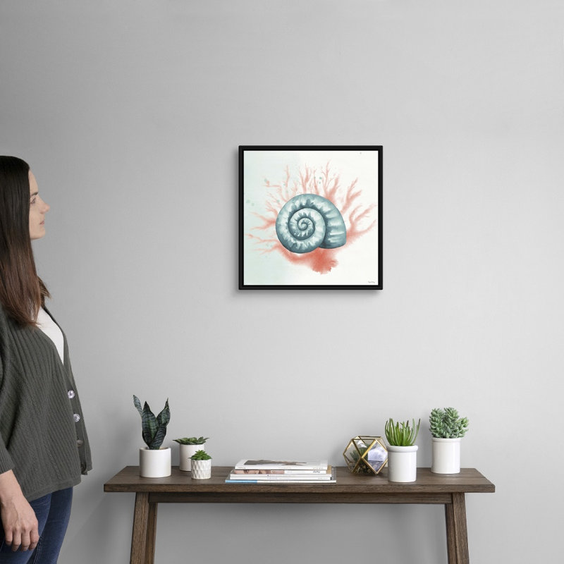 Splash I, art mural sur toile, Cadre noir, H 18 po x l 18 po x P 2 po