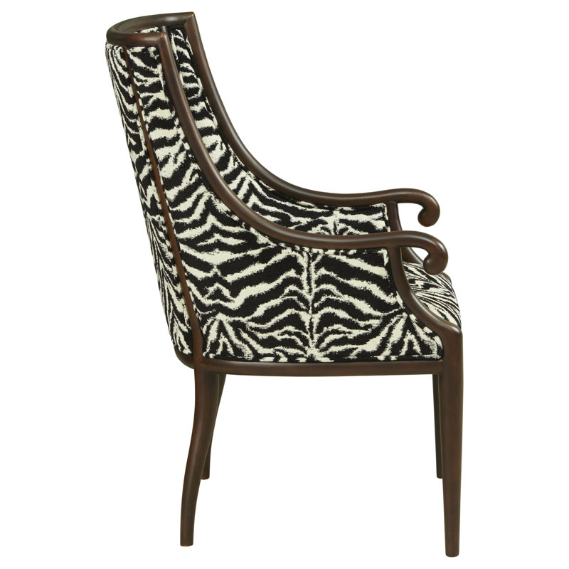 Sabine 26.5" W Armchair, Walnut, 2018 Snow
