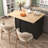 Kitchen Island With Drop Leaf, Kitchen Storage Cart With 3 Tier Pull Out Cabinet Organizer, Internal Storage Rack, Rolling Kitchen Cart On Wheels With Towel Rack, 2 Drawers, For Kitchen-470323363
