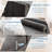 CHIRA Oversized Bed Ottoman, Chenille Upholstered Extra Long Bench with Arms-797727208