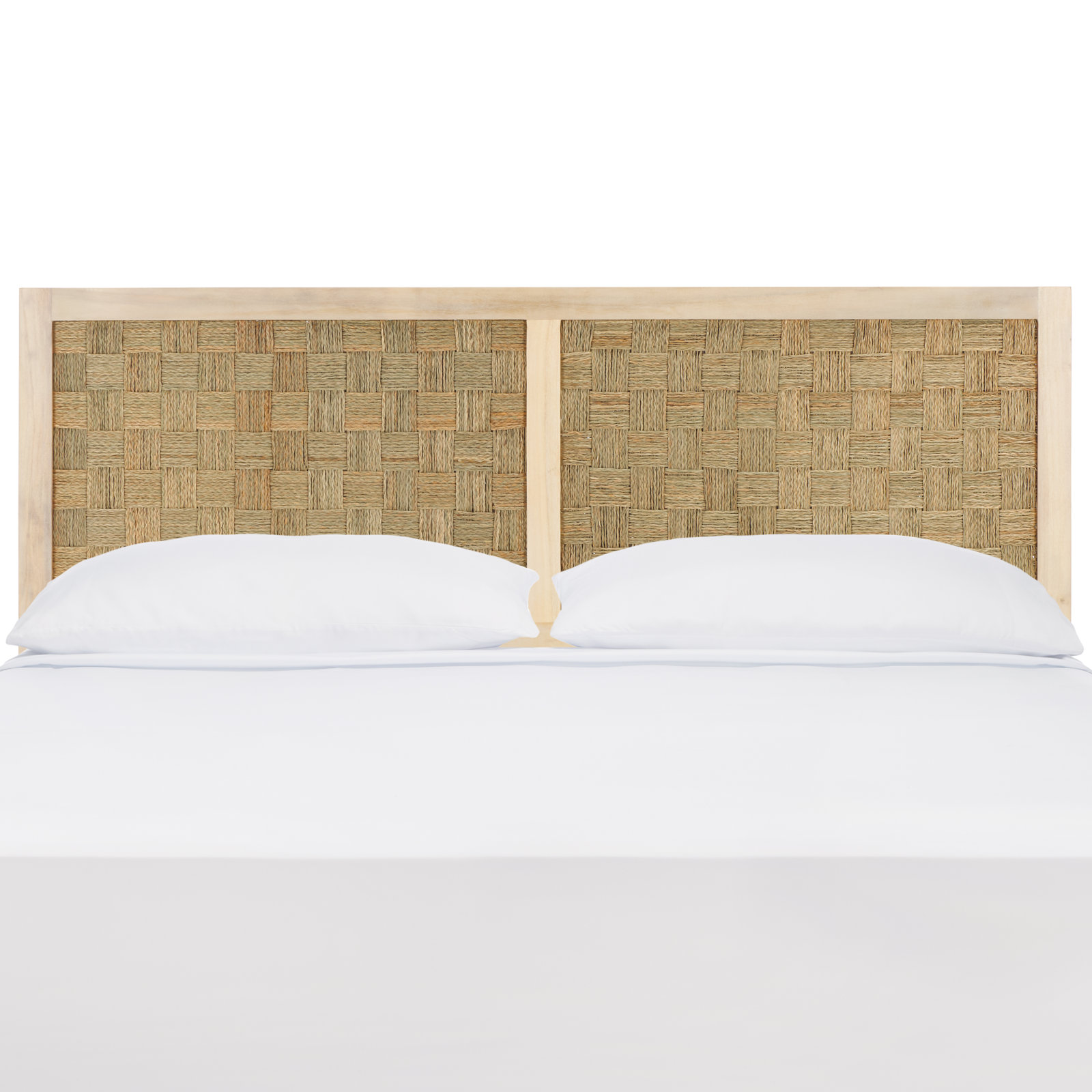 Verina Headboard, Queen, White Wash