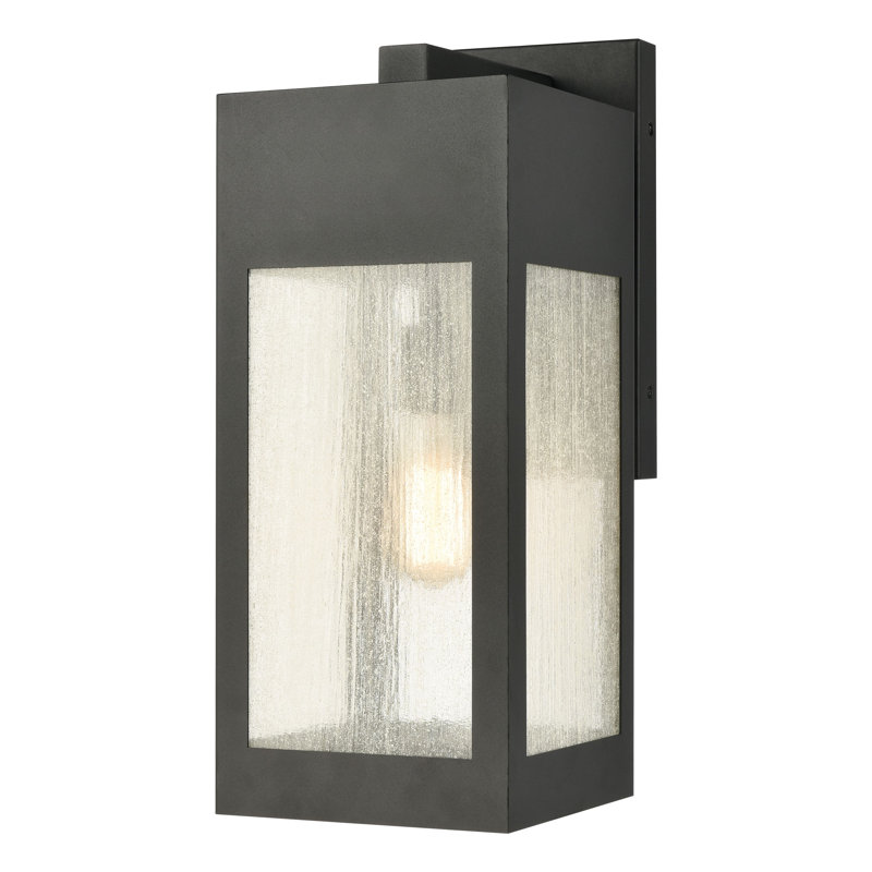 Applique murale d'extérieur 1 lumière de 20 po de hauteur Angus - Gris anthracite, Gris