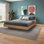 Chambre Zen Kappa - Lit plateforme seulement - Assemblage facile, aucun sommier requis