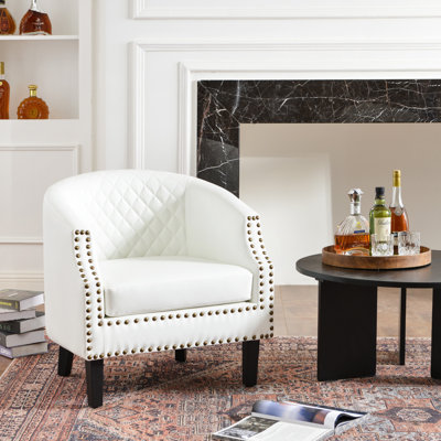 Petit fauteuil club tonneau 29 po