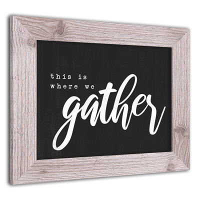 «Where We Gather», reproduction encadrée
