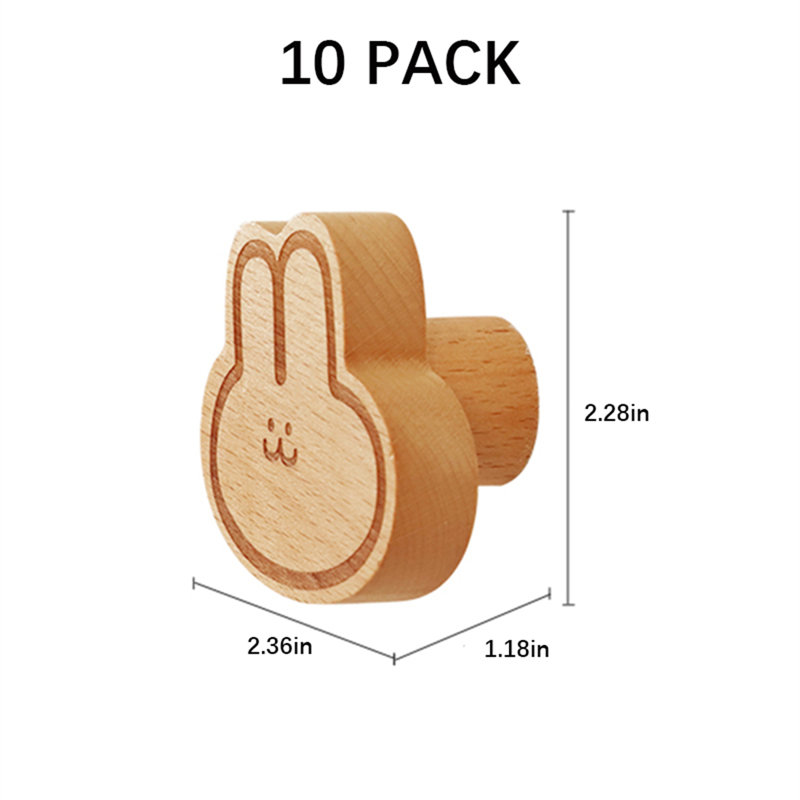 Crochets en bois pour animaux