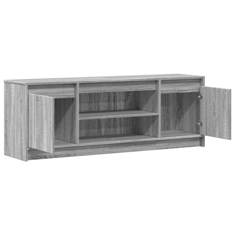Cyarah Unfinished TV Stand, Grey Sonoma, 139.5cm