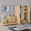 Maybery 3 Piece Bedroom Set (3 Drawer Bedside Chest, 4 Drawer Chest, 3 Door 2 Drawer Mirrored Wardrobe), (5)-890962871