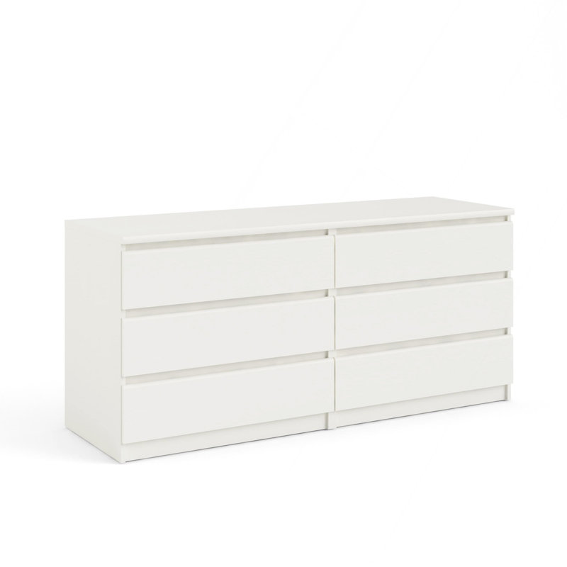 Commode double 6 tiroirs pour le couloir de la chambre à coucher