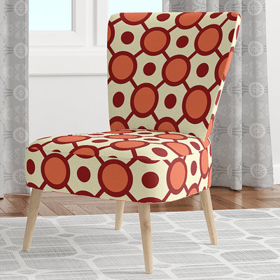 Chaise d'appoint rembourrée à motif floral - Chaise d'appoint moderne à motif floral