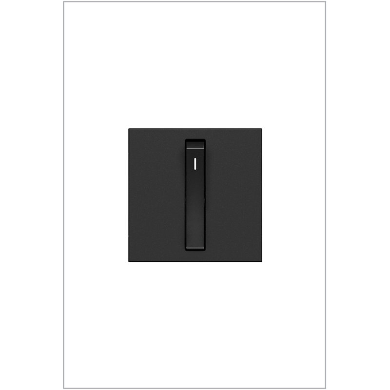 Interrupteur de lumière Adorne® unipolaire 15 ampères à 3 voies, Graphite