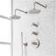 Vassor Thermostatic Shower System With Dual Showerheads and Hand Shower - Chrome-1697763056
