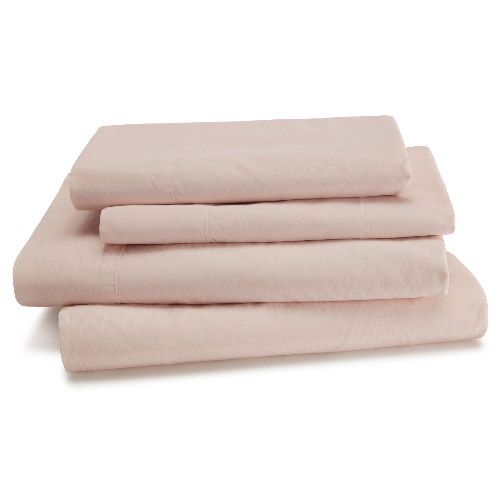 Ludlow Cotton Sheet Set, Dusty Rose, Twin
