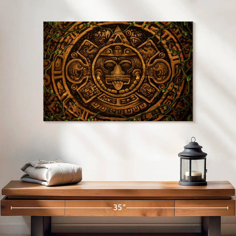 Kerner Aztec Symbol, 16" H x 24" W