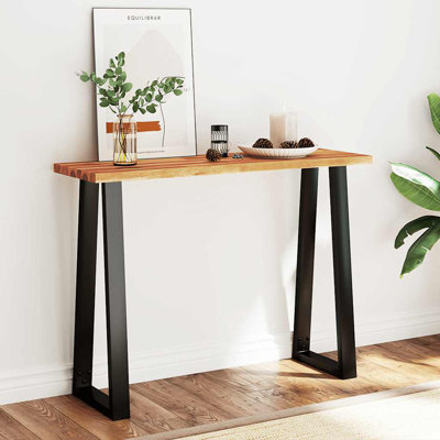 Console en bois d'acacia massif 43,3 po x 13,8 po x 31,5 po Vidaxl