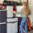 Storage Cabinet with 2 Adjustable Shelves and Center Drawer-53436889