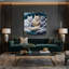 «Cats Cymric Gray», art mural sur toile-1453135703