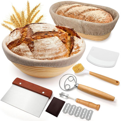 Sourdough Starter Kit, Bread Proofing Baskets