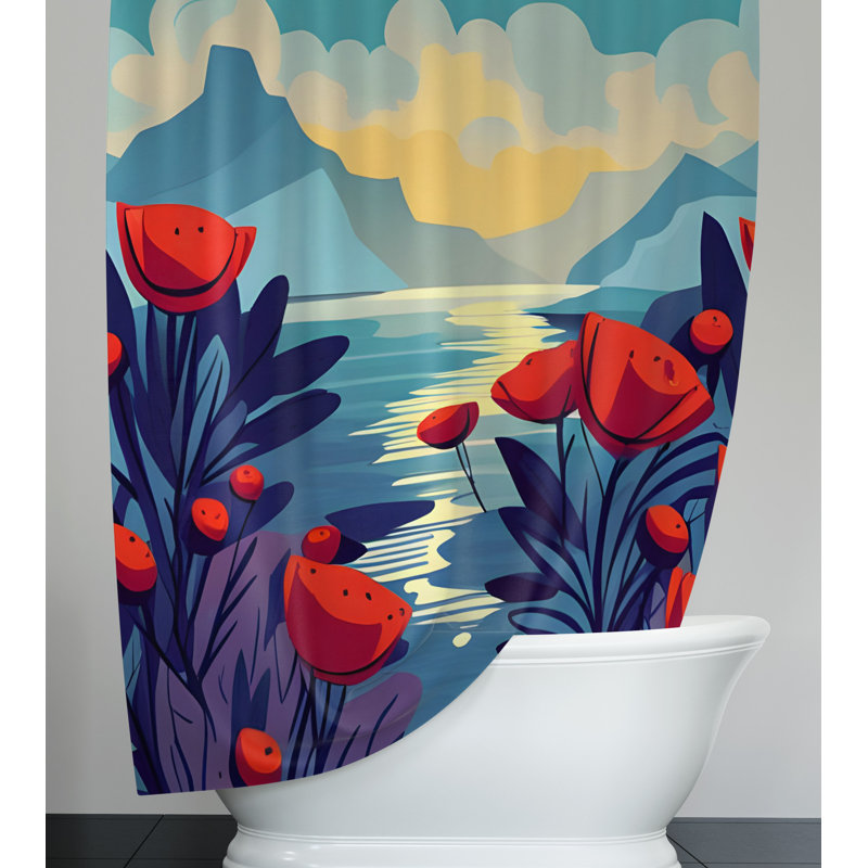 Rideau de douche Cyler, H 72 po x l 70 po