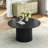 Expandable Dining Table, 45" To 105" With Vertical Fluted Double Pedestal Base, 4 Adjustable Lengths, Seats 2-10, Modern Farmhouse Kitchen Table-1160551648