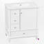 Ensemble de meuble-lavabo simple 30 po avec plateau en céramique-114193898