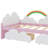 Twin Bed With Cloud And Rainbow Decorations