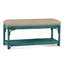 Summer Retreat Wicker Shelf Storage Bench-71425198-86505848