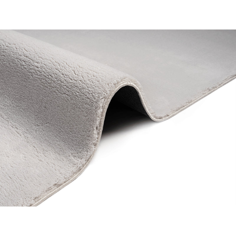 The Carpet Relax - Modern Rug, Fluffy, Short Pile, Non-Slip Underside, Washable up to 30°C, Super-Soft, Fur Look, Grey