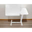 Table de chevet blanche à hauteur ajustable avec roulettes, mobile pour ordinateur portable et table de lecture mobile en blanc, ordinateur portable, lit sécuritaire