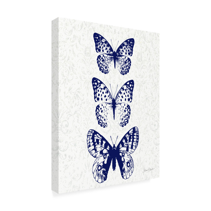 Jean Plout Indigo Butterfly Study A Canvas Art, H 24 po x l 18 po x P 2 po