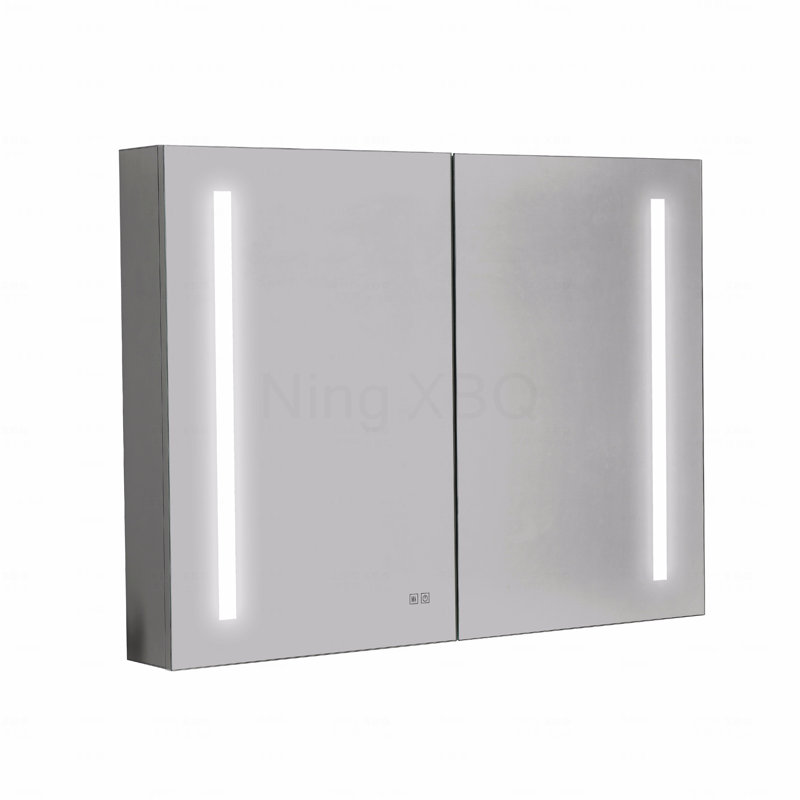 Armoire à pharmacie lumineuse pour salle de bain 40 "x 30" avec miroir, douilles, à intensité variable, anti-buée