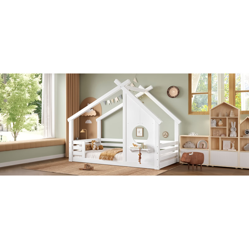 Lit House House, en bois massif, de conception moderne, pour chambre d'enfant