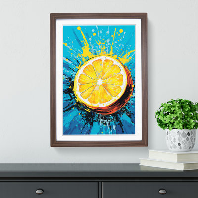 Lemon Fruit Pop - Framed Print